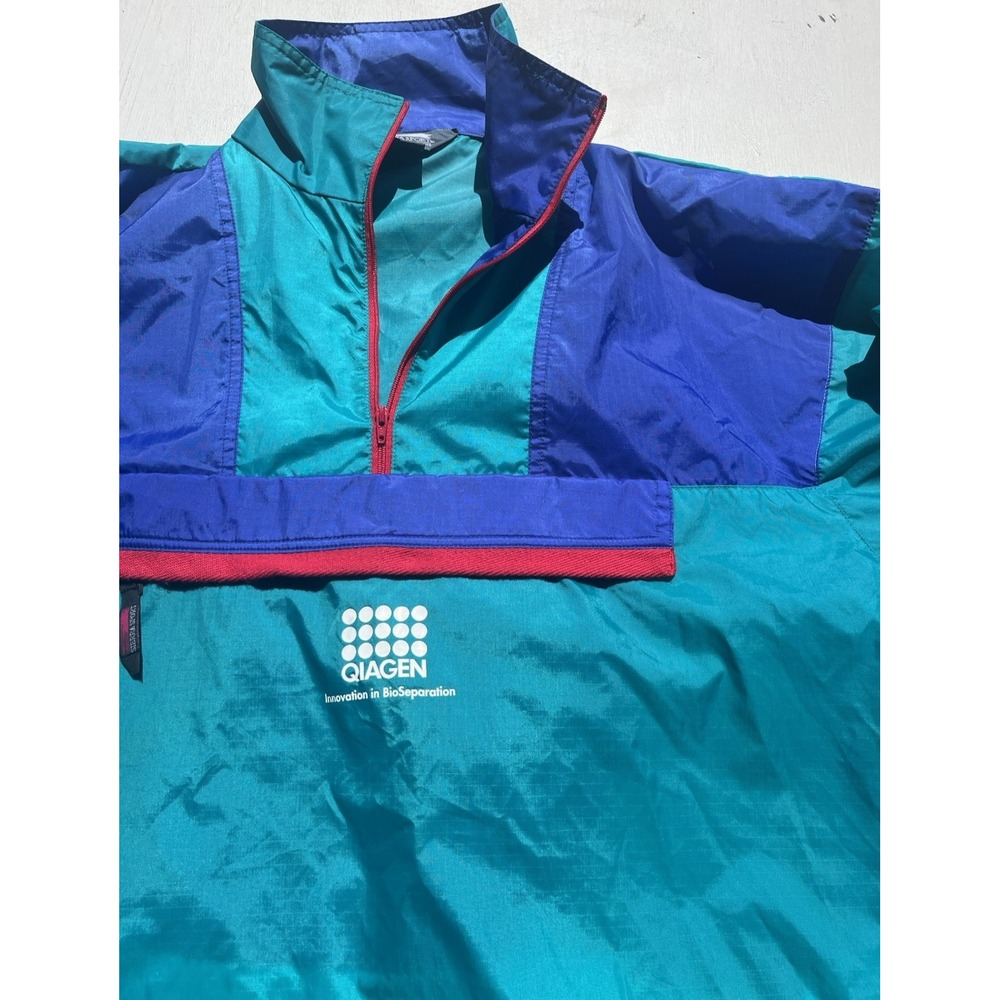 Men's Vintage Sierra Sport Windbreaker Jacket Multicolor M Nylon Saved Bell Surf